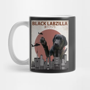 Black Labzilla - Giant Labrador Retriever Lab Dog Monster Mug